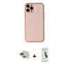 MARSİLYAN™- iPhone 11 Pro Max Kılıf Yadigar Klasik - Şeffaf Pasifik Cam Ekran Koruyucu + Pers Alüminyum Kamera Lens - YL