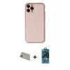 MARSİLYAN™- iPhone 11 Pro Max Kılıf Yadigar Klasik - Siyah 18D Cam Ekran Koruyucu + Gold Rainbow Kamera Lens Koruma Cam