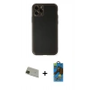 MARSİLYAN™- iPhone 11 Pro Max Kılıf Yadigar Klasik - Siyah 18D Cam Ekran Koruyucu + Rainbow Kamera Lens Koruma Cam - YL