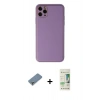 MARSİLYAN™- iPhone 11 Pro Max Kılıf Yadigar Klasik - Siyah 20D Premium Cam Ekran Koruyucu + Metal Kamera Lens Koruma Cam - GS