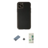 MARSİLYAN™- iPhone 11 Pro Max Kılıf Yadigar Klasik - Siyah 20D Premium Cam Ekran Koruyucu + Shine Kamera Lens Koruma Cam - GS