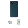 MARSİLYAN™- iPhone 11 Pro Max Kılıf Yadigar Klasik - Siyah 20D Premium Cam Ekran Koruyucu + Pers Alüminyum Kamera Lens - LT