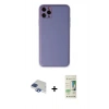 MARSİLYAN™- iPhone 11 Pro Max Kılıf Yadigar Klasik - Siyah 20D Premium Cam Ekran Koruyucu + Pers Alüminyum Kamera Lens - LT