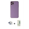 MARSİLYAN™- iPhone 11 Pro Max Kılıf Yadigar Klasik - Siyah 20D Premium Cam Ekran Koruyucu + Pers Alüminyum Kamera Lens - LT