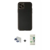 MARSİLYAN™- iPhone 11 Pro Max Kılıf Yadigar Klasik - Siyah 20D Premium Cam Ekran Koruyucu + Pers Alüminyum Kamera Lens - LT
