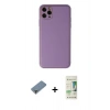 MARSİLYAN™- iPhone 11 Pro Max Kılıf Yadigar Klasik - Siyah 20D Premium Cam Ekran Koruyucu + Metal Kamera Lens Koruma Cam - MR