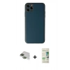 MARSİLYAN™- iPhone 11 Pro Max Kılıf Yadigar Klasik - Siyah 20D Premium Cam Ekran Koruyucu + Pers Alüminyum Kamera Lens - YL