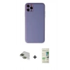MARSİLYAN™- iPhone 11 Pro Max Kılıf Yadigar Klasik - Siyah 20D Premium Cam Ekran Koruyucu + Pers Alüminyum Kamera Lens - YL