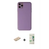 MARSİLYAN™- iPhone 11 Pro Max Kılıf Yadigar Klasik - Siyah 20D Premium Cam Ekran Koruyucu + Renkli Kamera Lens Koruma Cam - SI
