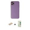 MARSİLYAN™- iPhone 11 Pro Max Kılıf Yadigar Klasik - Siyah 20D Premium Cam Ekran Koruyucu + Renkli Kamera Lens Koruma Cam - YL