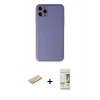 MARSİLYAN™- iPhone 11 Pro Max Kılıf Yadigar Klasik - Siyah 20D Premium Cam Ekran Koruyucu + Renkli Kamera Lens Koruma Cam - SI