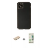 MARSİLYAN™- iPhone 11 Pro Max Kılıf Yadigar Klasik - Siyah 20D Premium Cam Ekran Koruyucu + Renkli Kamera Lens Koruma Cam - YL