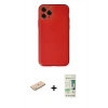 MARSİLYAN™- iPhone 11 Pro Max Kılıf Yadigar Klasik - Siyah 20D Premium Cam Ekran Koruyucu + Renkli Kamera Lens Koruma Cam - MI