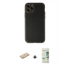 MARSİLYAN™- iPhone 11 Pro Max Kılıf Yadigar Klasik - Siyah 20D Premium Cam Ekran Koruyucu + Renkli Kamera Lens Koruma Cam - SI