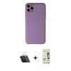 MARSİLYAN™- iPhone 11 Pro Max Kılıf Yadigar Klasik - Siyah 20D Premium Cam Ekran Koruyucu + Kamera Lens Koruma Cam - SF