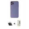 MARSİLYAN™- iPhone 11 Pro Max Kılıf Yadigar Klasik - Siyah 20D Premium Cam Ekran Koruyucu + Kamera Lens Koruma Cam - SF