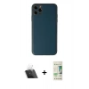 MARSİLYAN™- iPhone 11 Pro Max Kılıf Yadigar Klasik - Siyah 20D Premium Cam Ekran Koruyucu + Kamera Lens Koruma Cam - SF