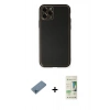 MARSİLYAN™- iPhone 11 Pro Max Kılıf Yadigar Klasik - Siyah 20D Premium Cam Ekran Koruyucu + Shine Kamera Lens Koruma Cam - MI