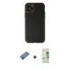 MARSİLYAN™- iPhone 11 Pro Max Kılıf Yadigar Klasik - Siyah 20D Premium Cam Ekran Koruyucu + Shine Kamera Lens Koruma Cam - PE