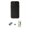 MARSİLYAN™- iPhone 11 Pro Max Kılıf Yadigar Klasik - Siyah 20D Premium Cam Ekran Koruyucu + Shine Kamera Lens Koruma Cam - GI