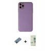 MARSİLYAN™- iPhone 11 Pro Max Kılıf Yadigar Klasik - Siyah 20D Premium Cam Ekran Koruyucu + Shine Kamera Lens Koruma Cam - SH