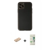 MARSİLYAN™- iPhone 11 Pro Max Kılıf Yadigar Klasik - Siyah 20D Premium Cam Ekran Koruyucu + Renkli Kamera Lens Koruma Cam - TU