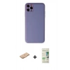 MARSİLYAN™- iPhone 11 Pro Max Kılıf Yadigar Klasik - Siyah 20D Premium Cam Ekran Koruyucu + Renkli Kamera Lens Koruma Cam - TU