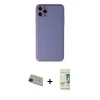 MARSİLYAN™- iPhone 11 Pro Max Kılıf Yadigar Klasik - Siyah 20D Premium Cam Ekran Koruyucu + Rainbow Kamera Lens Koruma Cam - YL
