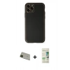 MARSİLYAN™- iPhone 11 Pro Max Kılıf Yadigar Klasik - Siyah 20D Premium Cam Ekran Koruyucu + Rainbow Kamera Lens Koruma Cam - YL