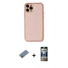 MARSİLYAN™- iPhone 11 Pro Max Kılıf Yadigar Klasik - Siyah 34D Hayalet Izgaralı Cam + Metal Kamera Lens Koruma Cam - AKYL