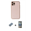 MARSİLYAN™- iPhone 11 Pro Max Kılıf Yadigar Klasik - Siyah 34D Hayalet Izgaralı Cam + Metal Kamera Lens Koruma Cam - MR