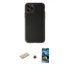 MARSİLYAN™- iPhone 11 Pro Max Kılıf Yadigar Klasik - Siyah 34D Izgaralı Cam + Renkli Kamera Lens Koruma Cam - YL