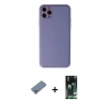 MARSİLYAN™- iPhone 11 Pro Max Kılıf Yadigar Klasik - Siyah 360 Mat Full Body Arka Koruyucu + Metal Kamera Lens Koruma Cam - GD