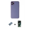 MARSİLYAN™- iPhone 11 Pro Max Kılıf Yadigar Klasik - Siyah 360 Mat Full Body Arka Koruyucu + Mavi Shine Kamera Lens Koruma Cam