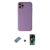 MARSİLYAN™- iPhone 11 Pro Max Kılıf Yadigar Klasik - Siyah 360 Mat Full Body Arka Koruyucu + Metal Kamera Lens Koruma Cam - MR