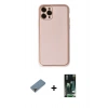 MARSİLYAN™- iPhone 11 Pro Max Kılıf Yadigar Klasik - Siyah 360 Mat Full Body Arka Koruyucu + Metal Kamera Lens Koruma Cam - MR