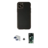 MARSİLYAN™- iPhone 11 Pro Max Kılıf Yadigar Klasik - Siyah 360 Mat Full Body Arka Koruyucu + Pers Alüminyum Kamera Lens - LT