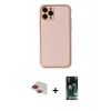MARSİLYAN™- iPhone 11 Pro Max Kılıf Yadigar Klasik - Siyah 360 Mat Full Body Arka Koruyucu + Pers Alüminyum Kamera Lens - KI