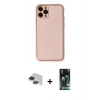 MARSİLYAN™- iPhone 11 Pro Max Kılıf Yadigar Klasik - Siyah 360 Mat Full Body Arka Koruyucu + Pers Alüminyum Kamera Lens - SH