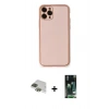 MARSİLYAN™- iPhone 11 Pro Max Kılıf Yadigar Klasik - Siyah 360 Mat Full Body Arka Koruyucu + Pers Alüminyum Kamera Lens - YL