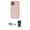 MARSİLYAN™- iPhone 11 Pro Max Kılıf Yadigar Klasik - Siyah 360 Mat Full Body Arka Koruyucu + Rainbow Kamera Lens Koruma Cam - YL