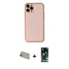 MARSİLYAN™- iPhone 11 Pro Max Kılıf Yadigar Klasik - Siyah 360 Mat Full Body Arka Koruyucu + Rainbow Kamera Lens Koruma Cam - GD