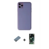 MARSİLYAN™- iPhone 11 Pro Max Kılıf Yadigar Klasik - Siyah 360 Mat Full Body Arka Koruyucu + Shine Kamera Lens Koruma Cam - GS