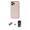 MARSİLYAN™- iPhone 11 Pro Max Kılıf Yadigar Klasik - Siyah 360 Mat Full Body Arka Koruyucu + Shine Kamera Lens Koruma Cam - SH