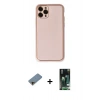 MARSİLYAN™- iPhone 11 Pro Max Kılıf Yadigar Klasik - Siyah 360 Mat Full Body Arka Koruyucu + Shine Kamera Lens Koruma Cam - GD