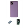 MARSİLYAN™- iPhone 11 Pro Max Kılıf Yadigar Klasik - Siyah 360 Mat Full Body Arka Koruyucu + Shine Kamera Lens Koruma Cam - GS