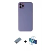 MARSİLYAN™- iPhone 11 Pro Max Kılıf Yadigar Klasik - Siyah 3D Antistatik Cam Ekran Koruyucu + Metal Kamera Lens Koruma Cam - GD