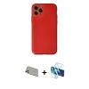 MARSİLYAN™- iPhone 11 Pro Max Kılıf Yadigar Klasik - Siyah 3D Antistatik Cam Ekran Koruyucu + Rainbow Kamera Lens Koruma Cam - GD