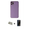 MARSİLYAN™- iPhone 11 Pro Max Kılıf Yadigar Klasik - Siyah 3D Antistatik Hayalet Cam Ekran Koruyucu + Rainbow Kamera Lens Koruma Cam - GD