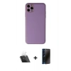 MARSİLYAN™- iPhone 11 Pro Max Kılıf Yadigar Klasik - Siyah 3D Antistatik Hayalet Cam Ekran Koruyucu + Kamera Lens Koruma Cam - SF